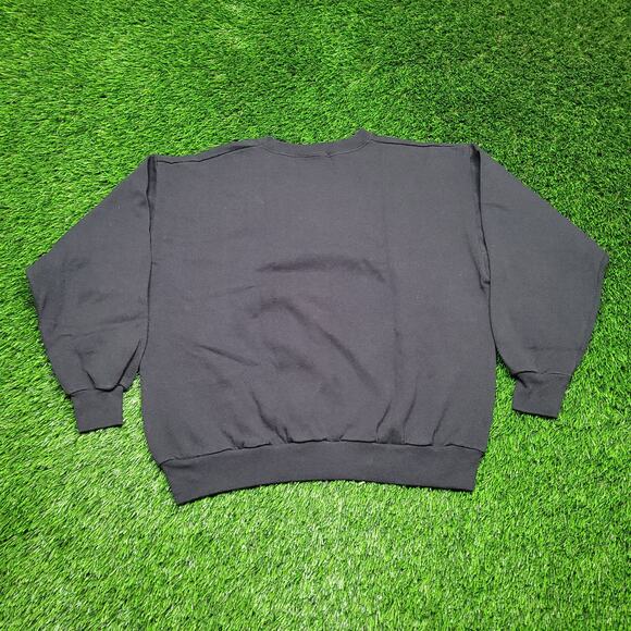 Vintage 90s "Only The Strong Survive" Wolf Sweatshirt Mens XL Baggy Boxy Fit - Picture 7 of 14